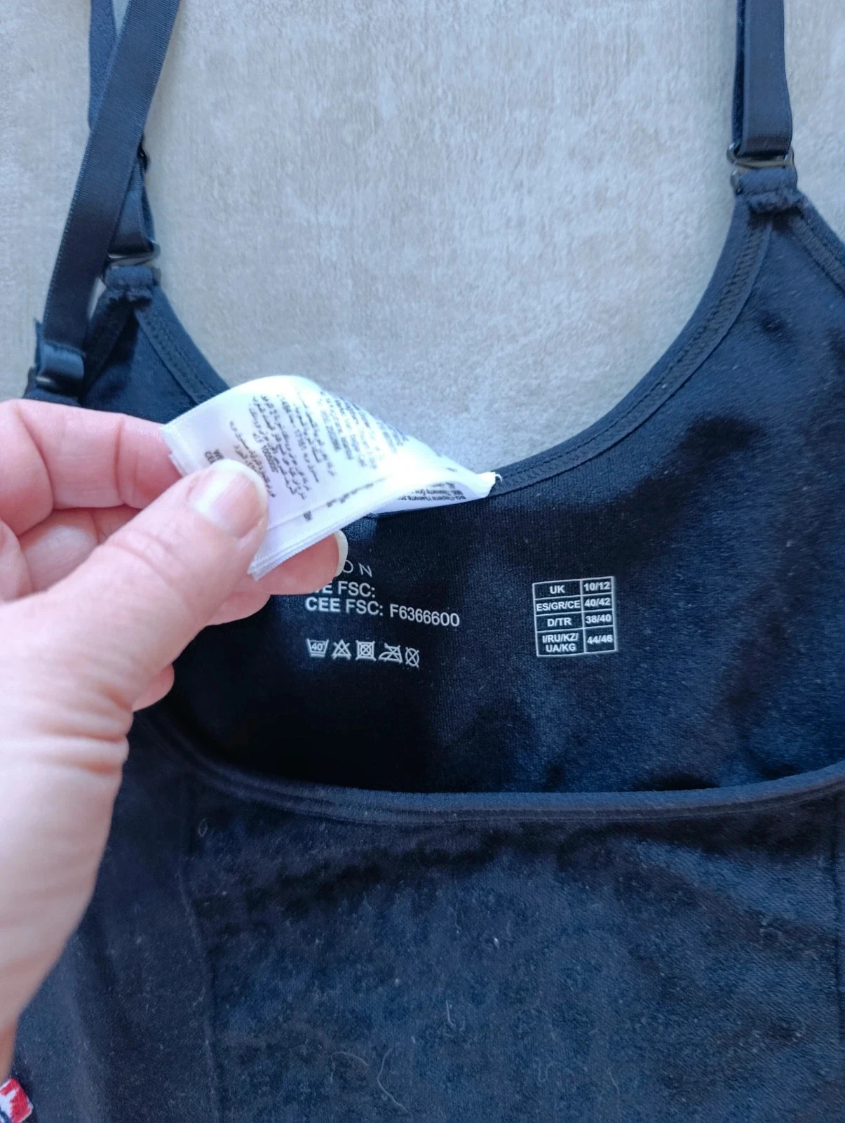 Vestido moldeador negro Avon – Talla 40/42 – Tirantes ajustables – photo 5